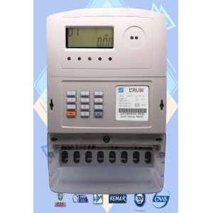 Low Voltage 3 Phase Electric Meter / Backlit LCD Surge Safe Sts Keypad Meter