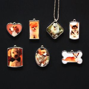 Sublimation Custom Logo Pet Dog Tags Zinc Alloy Blank Sublimation Double Sided