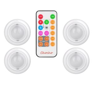 Wireless LED Puck Lights, Kitchen Under Cabinet Lighting with Remote Control