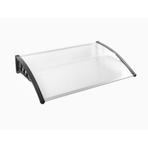 100x80 Solid Polycarbonate Awning Household Application White Holder