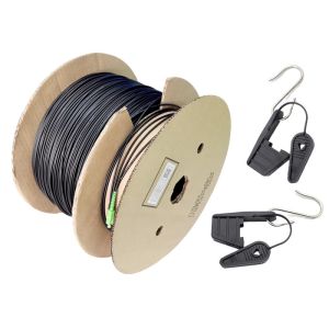 FTTH Outdoor High Strength Fiber Optic Patch Cord G657B3 3.0 Kevlar TPU Simple