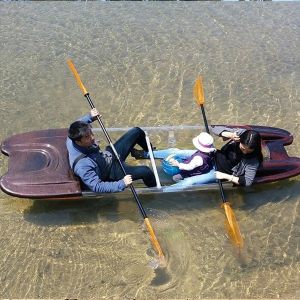 Vacuum Forming Plastic Paddle Boat , Unbreakable Hard Shell Kayak For Competitio