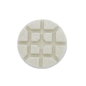 Round White Resin Floor Polishing Pads 8 Inch Concrete Floor Grinder Pads