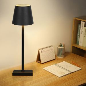 Multicolor Aluminum Touch Table Lamp Type C Rechargeable Table Lamps