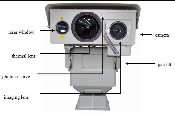Quality PTZ Infrared Night Vision Thermal Camera , Long Range Surveillance Camera wholesale