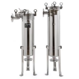 Micron 0.6um 316L Top Inlet Bag Filter Housing Mirror Polish For Water Treatment