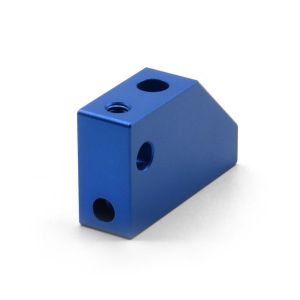 Custom CNC Turning Aluminum Part With Blue Anodizing