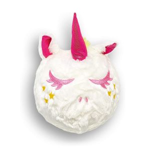 Unisex Soft Rainbow Inflatable Unicorn Ball 10" Plush Toy with Pump and PVC