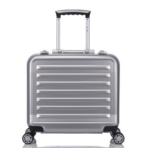 Aluminum Frame Luggage Suitcases with 4 Spinner Wheels and Customized Design