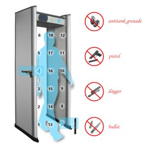 2022 best-selling models walk-through metal detector door 6 zones 99 sensitivity