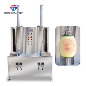 Melon and fruit double head with single cutter peeling machine pineapple Peeling