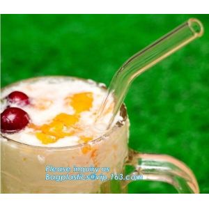 FDA Glass Drinking Straw,Amazon top seller reusable clear glass straws and