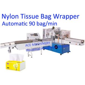 Cheap Fully Automatic 90 Bag/Min Pop Up Tissue Packing Machine for sale