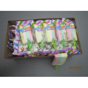 14g Popsicle Fruity Soft Candy Marshmallow With Mini Rainbow Stick