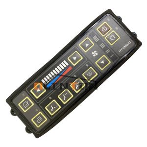 Support OEM R210-7 Excavator AC Control Panel 11N6-90031 Throttle Knob Switch