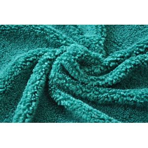 Green 100P Wool Warp Knitted Fabric With Good Longitudinal Stability