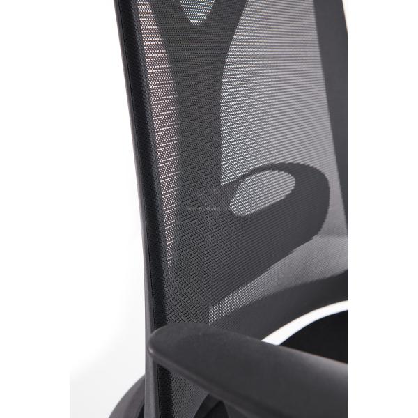 Metal Type Stainless Steel Office Computer Chair with Lumbar Support and Revolving Design
