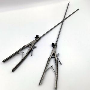 5mm and 10mm Metal Laparoscopic Needle Holders for Minimally Invasive Procedures