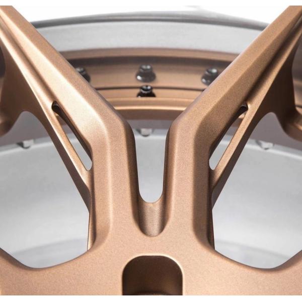 factory direct custom 22 to 24 inch aluminum gold bronze brushed car forged wheels