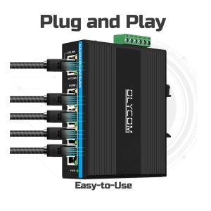 5 Port Gigabit WEB Managed Switch 100/1000M Network Switch RSTP 802.1Q IP40