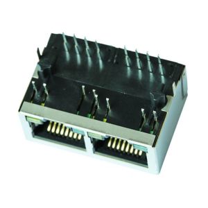 China ARJM12A2-811-AB-CW2 1X2 Multi - Port Rj45 Connectors 8P8C Shielded 5G Base - T on sale