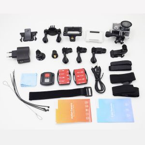 Factory price newest camcorder HD Sony sensor 4k camera H8 remote control sports