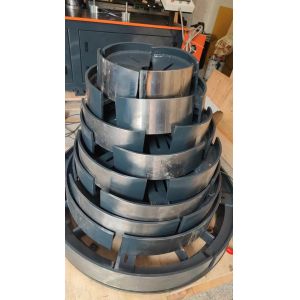 Automatic Hydraulic Blower Crust Flange Making Machine For Axial Fans