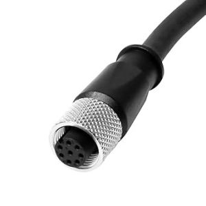 Alvin's Cables M12 8 Pin Male to 8 Pin Female A-Code Cat6a High-Flex Shielded