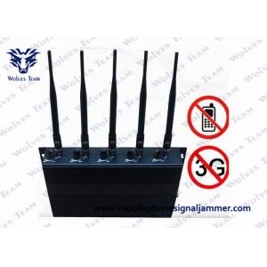 Black Cover Mobile Phone Blocker Jammer , Cell Phone Scrambler 3000g Light
