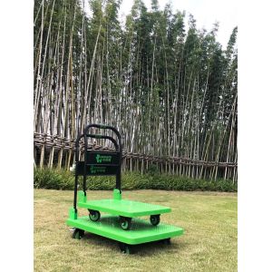 Folding SILENT Foldable Platform Cart Trolley 180/330kg Polypropylene Deck