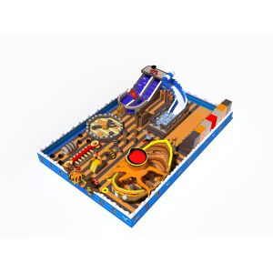 Commercial Grade Pirate Theme Inflatable Bouncy Castle with slides