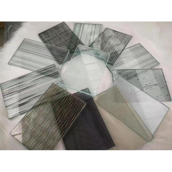 Quality Transparent Rectangle Custom Glass UV Protection For Hollow Louvers wholesale