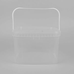 ISO9001 20l Transparent Plastic Bucket With Thermal Transfer Application