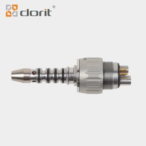 4 Water Spray Dental Push Button Handpiece Fiber Optic Coupling