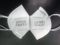 Quality Elastic Earloop Non Toxic FFP2 Face Mask Adjustable Nose Piece For Better Fit wholesale