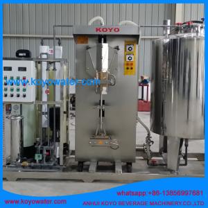 Cheap KOYO sachet water produce line with pump/water tank/filtration/treatment reverse osmosis RO system/UV Sterilizer/Ozone G for sale