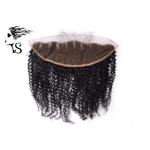 4x13 Swiss Lace Frontal Closure Three Part Kinky Curly Unprocessed Human Hair