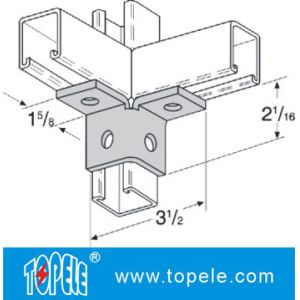Steel Plate Galvanized Strut Channel Connecting Fitting Unistrut Channel Splice