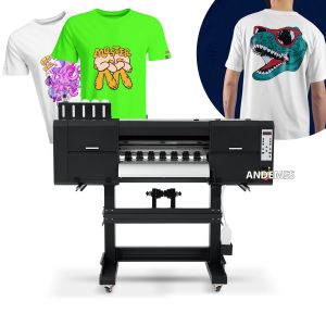 Multicolor A1 DTF Inkjet Printing Pet Film Printer with 4 Heads and Print