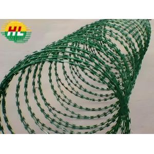 High Quality PVC Razor Barbed Wire For Defense