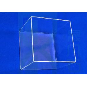 China High Temperature Resistant Quartz Glass Urn Cleaning Tank Box SIO2 on sale