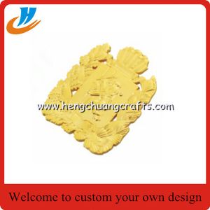 China Die casting metal badge lapel pin,gold&silver pin with button back on sale