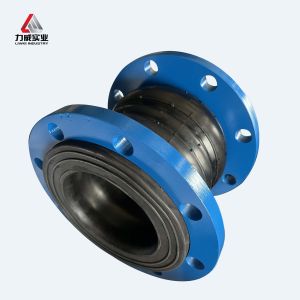 10 12 8 Inch Double Sphere Flexible Rubber Joint With Stainless Steel Flange Material