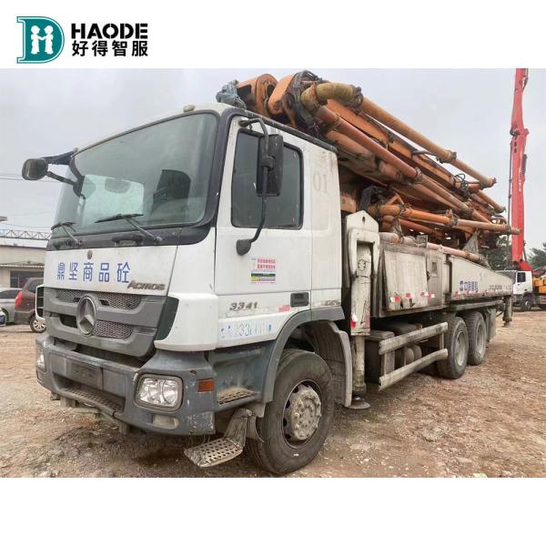 Quality Used Concrete Pump Truck Mounted Pump with 4500 1350mm Wheelbase in Good Condition wholesale