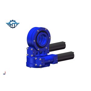 600Nm Dual Axis Solar Slew Drive With 24VDC Motor And Encoders