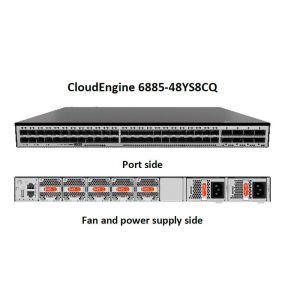 High Capacity CE6885-48ys8cq-B Virtual Switch with 48 RJ45 and 8 100GE QSFP28