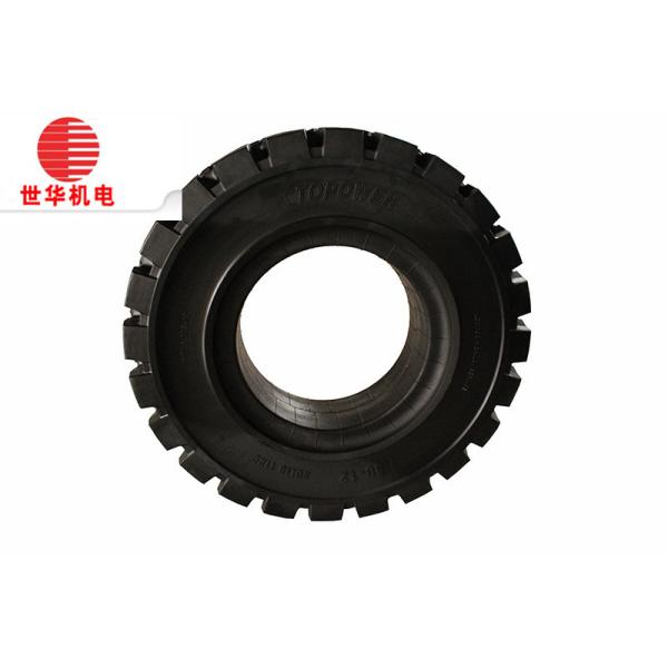 Quality 250-15 Solid Forklift Tires  High Traction Smooth Running CCC Certification wholesale
