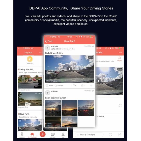 NT96672 Mobile 4K uSB Car DVR Camera Rear Digital Video Recorder WIFI 1080FHD