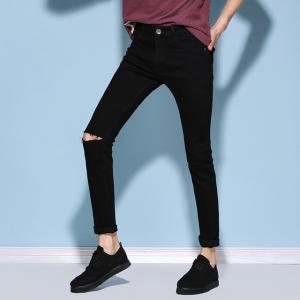 China Breathable Mid Waist Men Pants Mens Skinny Jeans With Zippers on sale
