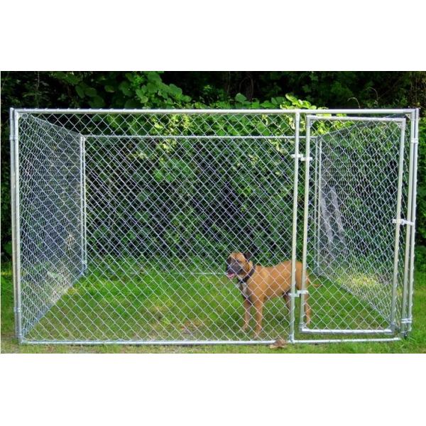 Galvanized Heavy Duty Metal Dog Kennel Outdoor 2x2x3M Chain Link Large Dog Run